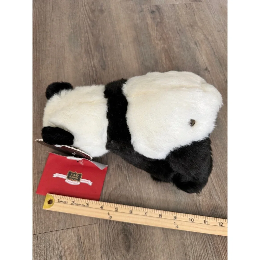 FAO Schwarz 2019 Boutique Zhen Panda Plush With Papers Sitting 10 Inchs